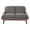 Office Star Products Lounge Seating/Davenport Mid-Century Loveseat, Charcoal SL4422R-MC4 - alternate 2