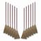 Boardwalk Lobby/Toy Broom, Corn Fiber Bristles, 39" Wood Handle, Red/Ylw, PK12 BWK951TCT - alternate 1