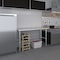 Amgood 24in D x 60in L Stainless Steel Open Base Table, 3in Casters AMG WT-2460-RCB-WHEELS-Z - alternate 3
