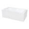 Kingston Brass 60-Inch Acrylic Rectangular 2-Wall Corner Alcove Tub with Corner Apron, Left Hand Drain Hole VTAM6032L22S - alternate 1