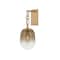 Troy Lighting Harvey 7in wide 1 Light Wall Sconce in Patina Brass B2519-PBR - alternate 1