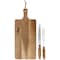 Gibson Elite 3 Piece Acacia Wood Serving Board with Carving Knife and Fork in Brown 143828.03 - alternate 1
