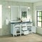 James Martin Vanities Lorelai 60'' D Vanity, Bright White w/ Parisien Bleu Silestone Top w/FreePower Wireless Charger 424-V60D-BW-FPBL - alternate 4