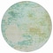 Homeroots 8' Beige Teal Blue And Ivory Round Abstract Washable Indoor Outdoor Area Rug 630809 - alternate 2