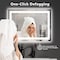 Simple Deluxe LED Bathroom Mirror with Lights, 24'x 36' LED Vanity Mirrorwith Frontlit and Backlit, Anti-Fog, Dim 3A88MIROZJLED2436NWHT - alternate 2