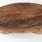 Homeroots 12in Brown Solid Wood Hand Finished Round Vanity Tray 731283 - alternate 2