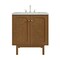 James Martin Vanities Laurent 30" Single Vanity, Honey Oak w/ 3 CM Ethereal Noctis Silestone Top 545-V30-HNO-3ENC - alternate 1