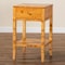 Bali & Pari Ghina Modern and Contemporary Natural Light Mappa Real Burl Wood 1-Drawer Nightstand 249-13920-ZORO - alternate 2