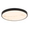 Vaxcel Aurelia 12-in Matte Black Contemporary Round LED Flush Mount Ceiling Light Alabaster Shade C0354 - alternate 1