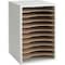 Safco Vertical Desktop Sorter, Gray 9419GR - alternate 1