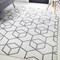 Jonathan Y Tumbling Blocks Modern Geometric White/Gray 5 ft. x 8 ft. Area Rug SEU101K-5 - alternate 2