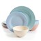 Gibson Elite Gibson Home Brist Pastels 12 Piece Melamine Dinnerware Set in Assorted Colors 123339.12 - alternate 1