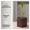 Leisuremod Thickster Hexagon Fiberstone & MgO Clay Urn Planter with Cover, Weatherproof, No Assembly TP11BR - alternate 2