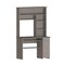 Homeroots 43" Light Gray Computer Desk With Hutch 403843 - alternate 2