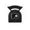 Holland Bar Stool Co 25" Blk Wrinkle Philadelphia Flyers Station Counter Stool, Ladder Back L00425PhiFly-B - alternate 2