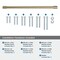 Amerock Riva 12 inch 305mm Center-to-Center Golden Champagne Appliance Pull BP55370BBZ - alternate 2