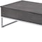 Homeroots 47" Gray and Silver Wood Lift Top Frame Coffee Table 490500 - alternate 2