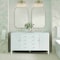 James Martin Vanities Myrrin 60'' D Vanity, Bright White w/ Victorian Sil Silestone Top w/FreePower Wireless Charger 485-V60D-BW-FVSL - alternate 2