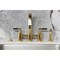 Kingston Brass Bridge Kitchen Faucet with Brass Sprayer, Brushed Brass KS8267CKLBS - alternate 2