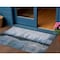 Homeroots 3' X 5' Blue And Charcoal Abstract Washable Indoor Outdoor Area Rug 630465 - alternate 1