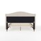 Martha Stewart Amelia Queen Upholstered Platform Bed w/Curved Headboard and Cushioned Siderails, Wood Slat, Beige TW-3WDB02B-Q-BG-MS - alternate 2