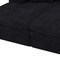 Homeroots 79" Black Corduroy Sleeper Sofa 719547 - alternate 2