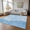 Homeroots 3' X 5' Denim Blue And Sky Blue Abstract Washable Indoor Outdoor Area Rug 582008 - alternate 3