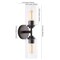 Jonathan Y Giles 16" 2-Light Farmhouse Industrial Iron Cylinder LED Sconce, Oil Rubbed Bronze/Clear JYL9548A - alternate 2