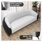 Leisuremod Opula Modern 3-Seater Vegan Leather Sofa, Solid Wood Frame OS74BLW - alternate 2