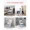 Vevor Bedside Commode Chair with 4 Wheels 4-in-1 Raised Toilet Seat 350 lbs FBL760637 - alternate 2