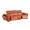 Homeroots 104" Camel Top Grain Leather Reclining Metal USB Sofa 720391 - alternate 2