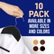 Lifemaster Wooden Hangers, Swivel Hook, Non-Slip, Pants Bar, Holds 10 lbs, Black, 10PK LMWD10BK - alternate 3