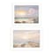 Homeroots Set Of Two Sunrise Sunset 1 White Framed Print Wall Art, 2PK 406155 - alternate 1