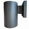 Sunlite 7in. Matte Black Modern Cylinder Wall Sconce Downlight Aluminum Shade 75W Max Wet Locations 90158-SU - alternate 2