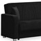 Homeroots 87" Black Chenille Convertible Futon Sleeper Sofa And Toss Pillows With Storage 607133 - alternate 2