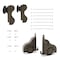 Quiet Glide 9.92 ft. Maple Sunburst Wheel Bronze Rolling Hook Removable Ladder, 12 ft. Rail QG.510-10MA-12-H.07 - alternate 2