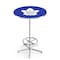 Holland Bar Stool Co 42" Chrome Toronto Maple Leafs Pub Table, 36" dia. Top L216C4236TorMpl - alternate 1