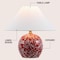 Jonathan Y Felice 17.25" Modern Cottage Floral Ceramic Globe LED Table Lamp, Red/White JYL5508B - alternate 3
