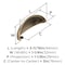 Amerock Ravino 3 inch (76mm) Center-to-Center Champagne Bronze Cabinet Cup Pull, 10PK 10VMP22094CZ - alternate 1