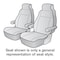 Dash Designs 2003-2024 CHEVROLET EXPRESS 2500 - 1ST ROW BUCKETS CUSTOM SEAT COVERS K061-11-11ACT - alternate 2