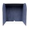 Ghent Acoustic Desktop Surround Protection Screen, Silver PET Felt, 24''H x 24''W x 18''D ADS2424SIL - alternate 2