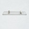 Fab Glass And Mirror Acrylic Shelf 6 x 16.5inces Brushed Nickel Bracket 3/4in Thickness Acrylic Pack of 2 AS19CC-6x16BN2P - alternate 2