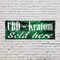 Signmission CBD and Kratom Sold Here, 36 Inch x 96 Inch, Vinyl Banner B-96-30508 - alternate 2