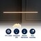 Jonathan Y Conley 39.5" Dimmable Adjustable Integrated LED Metal Linear Pendant, Black JYL7023B - alternate 3