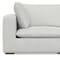 Homeroots 125" Gray Fabric Modular Sofa With Brown Legs 641021 - alternate 2