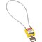 Brady Compact Nylon Padlock 8 in Steel Shackle KD Yellow with 15.75 in Cable 146125 - alternate 1