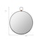 Homeroots 28" Black Round Iron Framed Accent Mirror 485021 - alternate 2