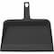 Genuine Joe Heavy-Duty Plastic Dust Pan - 12 Wide - Black - 1 Each GJO02406 - alternate 2