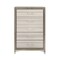Homeroots 53" Beige And White Wood Lighted Five Drawer Dresser 564704 - alternate 3