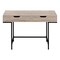 Homeroots 47" Taupe and Black Wood and Metal H-Shape Computer Desk With Two Drawers 489875 - alternate 2